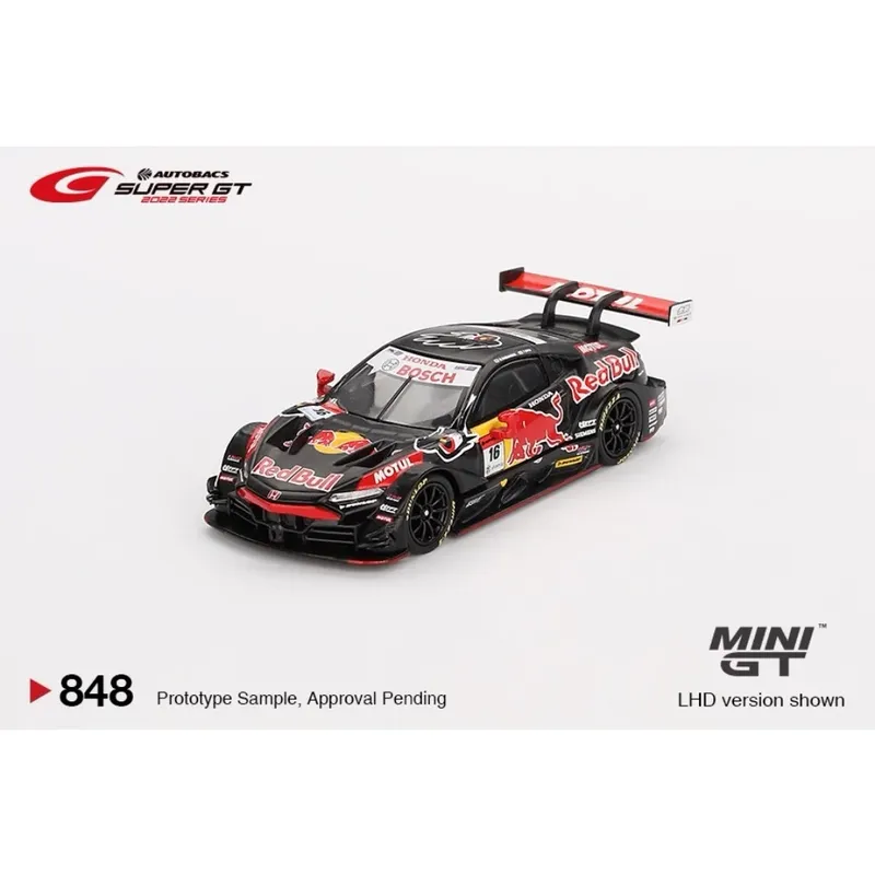 Honda NSX-GT "TYPE S" GT500 #16 - Red Bull - Mini GT - 1:64