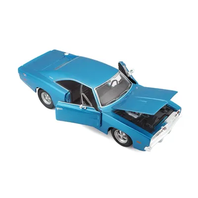 1969 Dodge Charger R/T - Blå - Maisto - 1:25