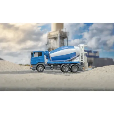 Scania Betongbil - Blå - 1896 - Siku - 1:87