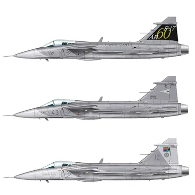 JAS-39 Gripen - Plastbyggsats - 1306 - Italeri - 1:72