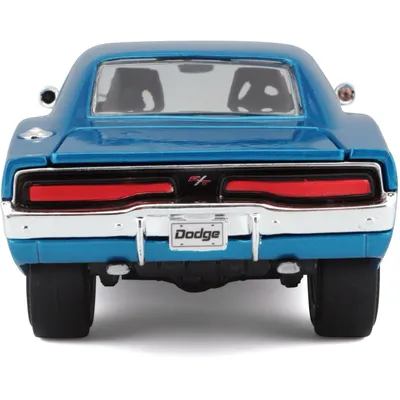1969 Dodge Charger R/T - Blå - Maisto - 1:25