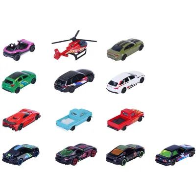 Neon Racers - Storpack med 13 bilar - Majorette