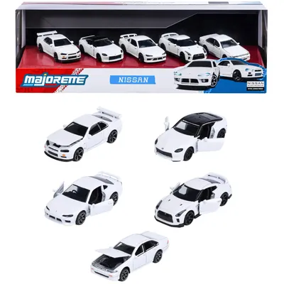 Nissan Giftpack med fem leksaksbilar - Majorette