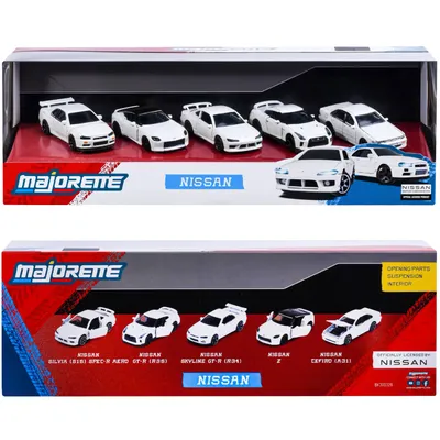 Nissan Giftpack med fem leksaksbilar - Majorette