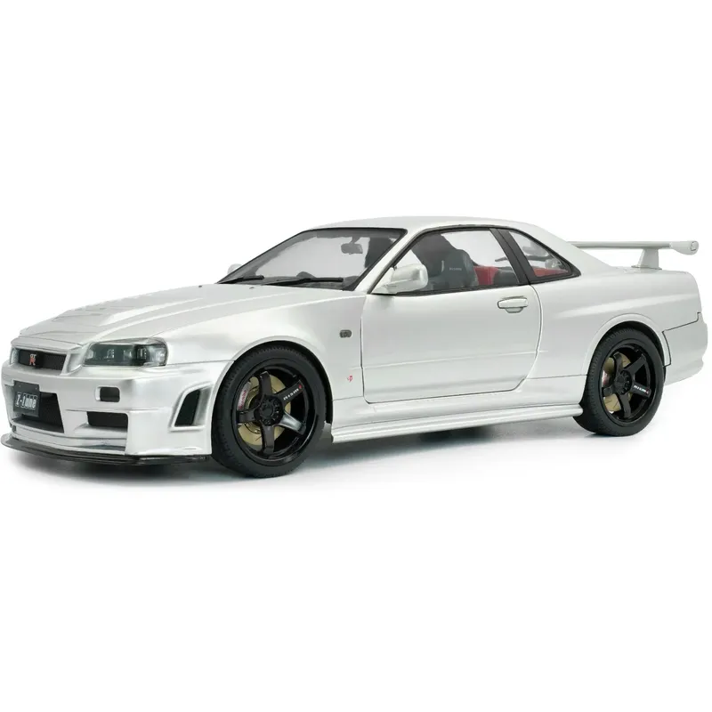 Nissan Skyline GT-R (BNR34) Nismo Parts - Silver - 1999 - Solido - 1:18
