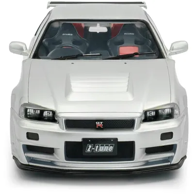 Nissan Skyline GT-R (BNR34) Nismo Parts - Silver - 1999 - Solido - 1:18