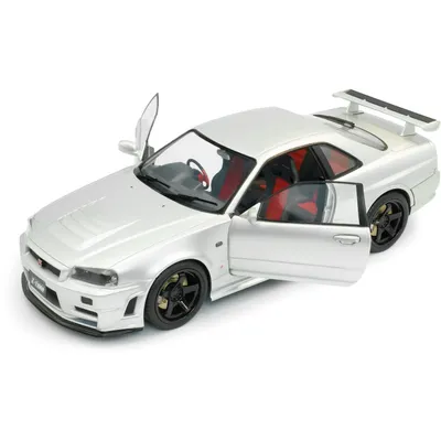 Nissan Skyline GT-R (BNR34) Nismo Parts - Silver - 1999 - Solido - 1:18