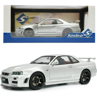Nissan Skyline GT-R (BNR34) Nismo Parts - Silver - 1999 - Solido - 1:18
