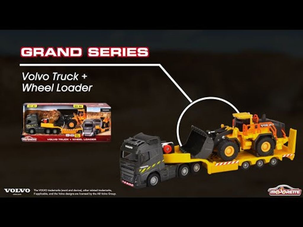 Volvo Truck + Wheel Loader - Majorette Grand Series