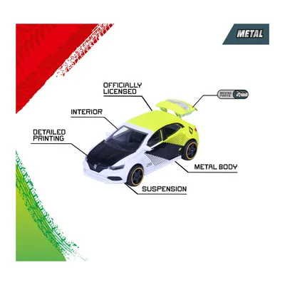 Neon Racers - 5-pak legetøjsbiler - Giftpack - Majorette