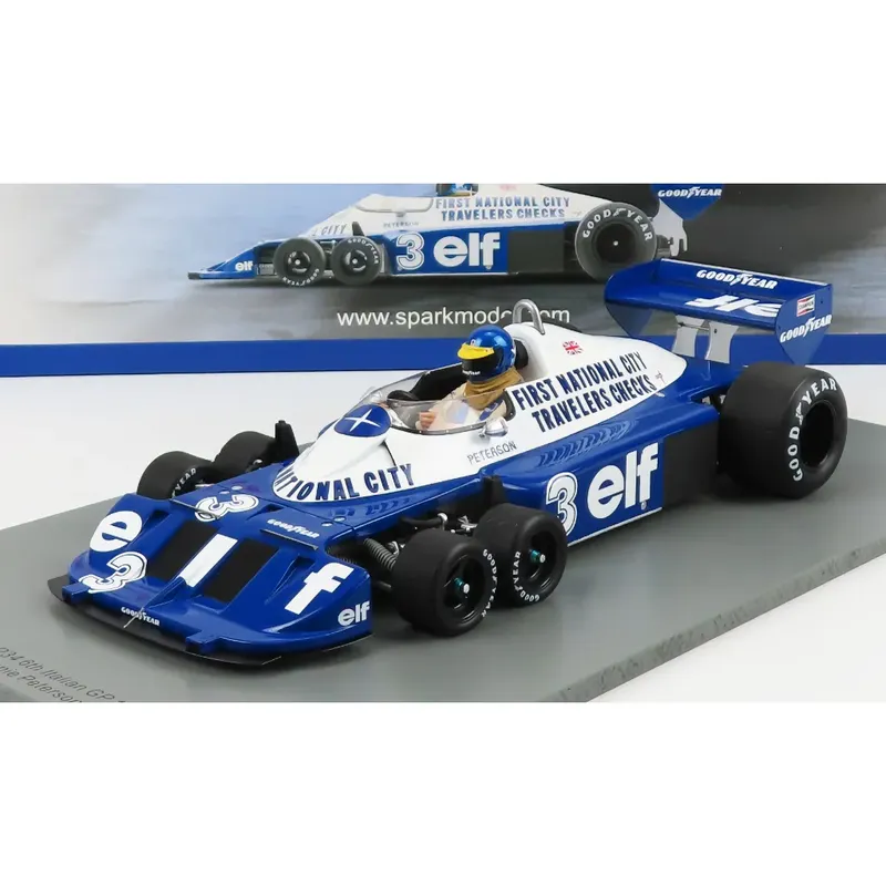 Tyrrell P34 - Ronnie Peterson Italian GP 1977 - Spark - 1:18