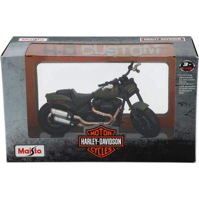 Fat Bob 114 - Harley-Davidson - Olivgrön - Maisto - 1:18