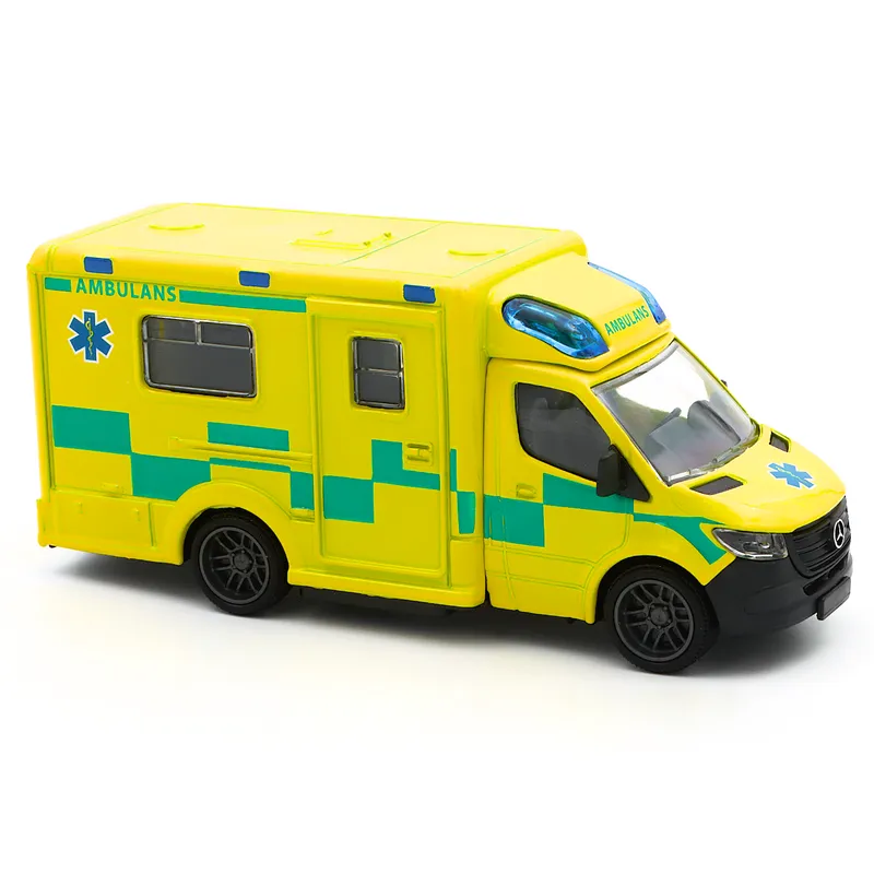 Svensk Ambulans - Mercedes-Benz Sprinter - Majorette - 15 cm