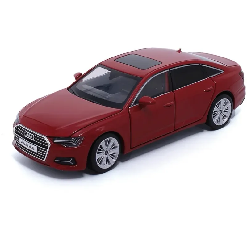 Audi A6 3.0T - Röd - Ljud & Ljus - Tayumo - 1:32