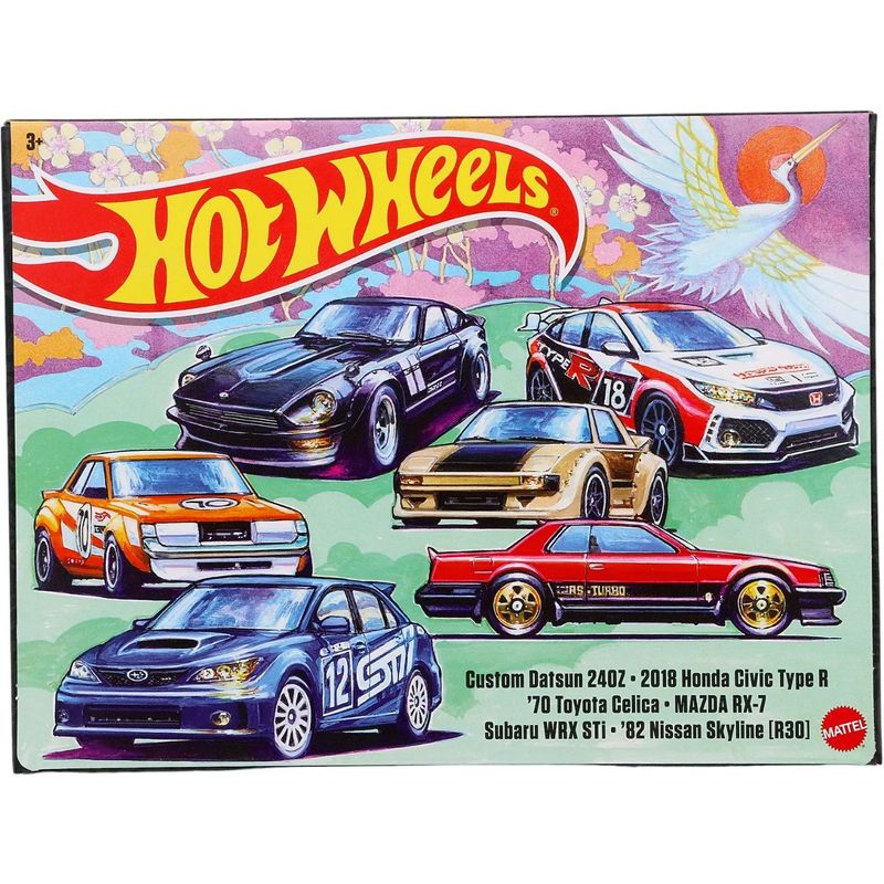 Japanese Car Culture Themed Multipack - 6 bilar - Hot Wheels