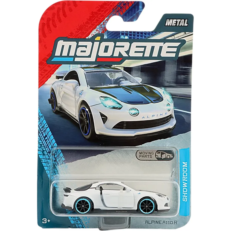 Alpine A110 R - Vit - Showroom Premium Cars - Majorette - 7 cm