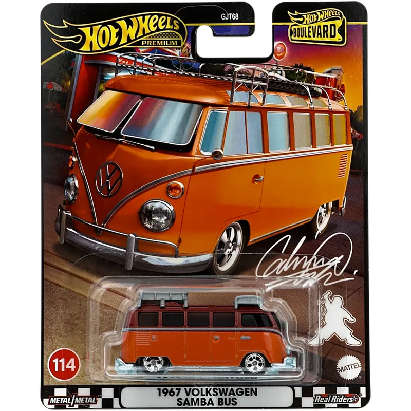 1967 Volkswagen Samba Bus - Orange - Hot Wheels Premium