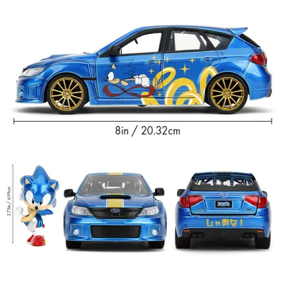 2012 Subaru Impreza WRX STI - Sonic the Hedgehog - Jada Toys - 1:24