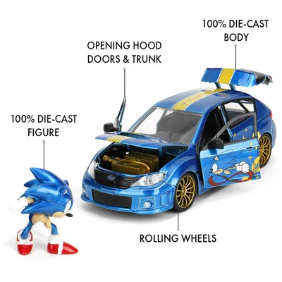 2012 Subaru Impreza WRX STI - Sonic the Hedgehog - Jada Toys - 1:24