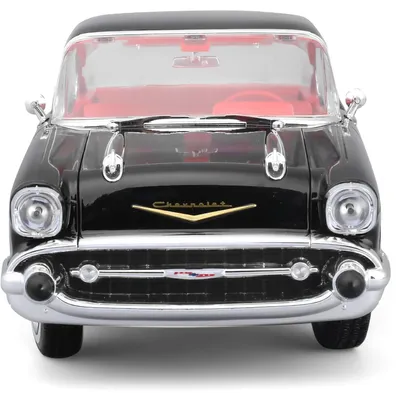 1957 Chevrolet Bel Air Coupe - Svart - Maisto - 1:18