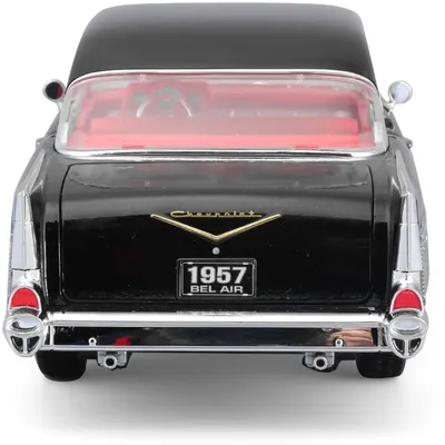 1957 Chevrolet Bel Air Coupe - Svart - Maisto - 1:18