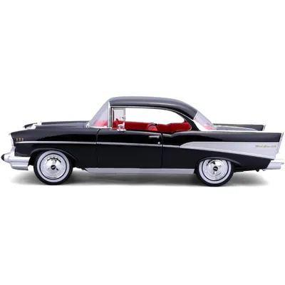 1957 Chevrolet Bel Air Coupe - Svart - Maisto - 1:18