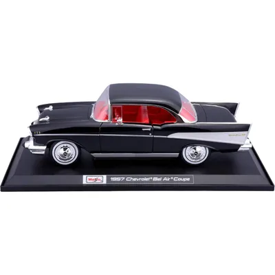 1957 Chevrolet Bel Air Coupe - Svart - Maisto - 1:18