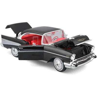 1957 Chevrolet Bel Air Coupe - Svart - Maisto - 1:18