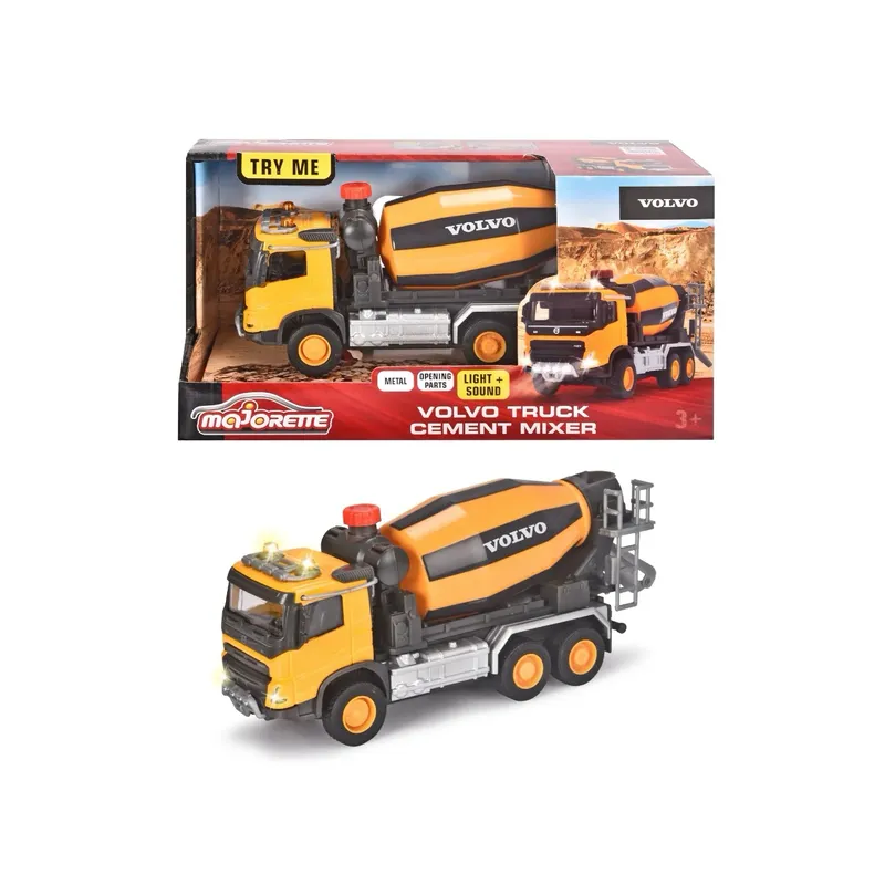 Betongbil Volvo Truck Cement Mixer - Majorette Grand Series