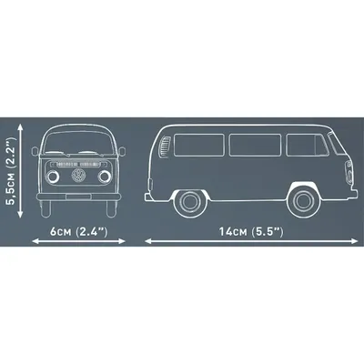 Volkswagen T2b - Orange - 24621 - COBI - 1:35
