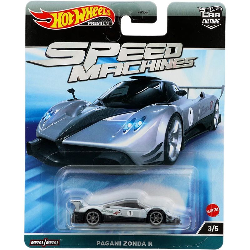 Pagani Zonda R - Speed Machines 3/5 - Grå - Hot Wheels