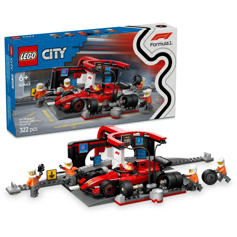 F1 Pit Stop & Pit Crew - Ferrari - Formula 1 - 60443 - LEGO