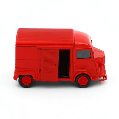 Citroën H Van - HY - Röd - Welly - 11 cm