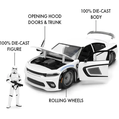 Stormtrooper & 2021 Dodge Charger SRT Hellcat - Star Wars - Jada Toys - 1:24