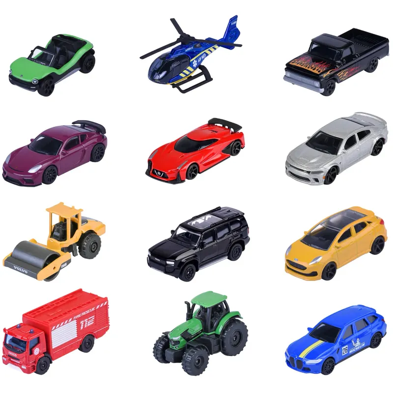 Street Cars Value Pack - 12 leksaksabilar från Majorette