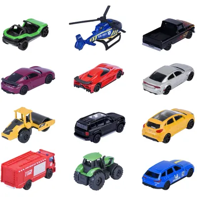 Street Cars Value Pack - 12 leksaksabilar från Majorette