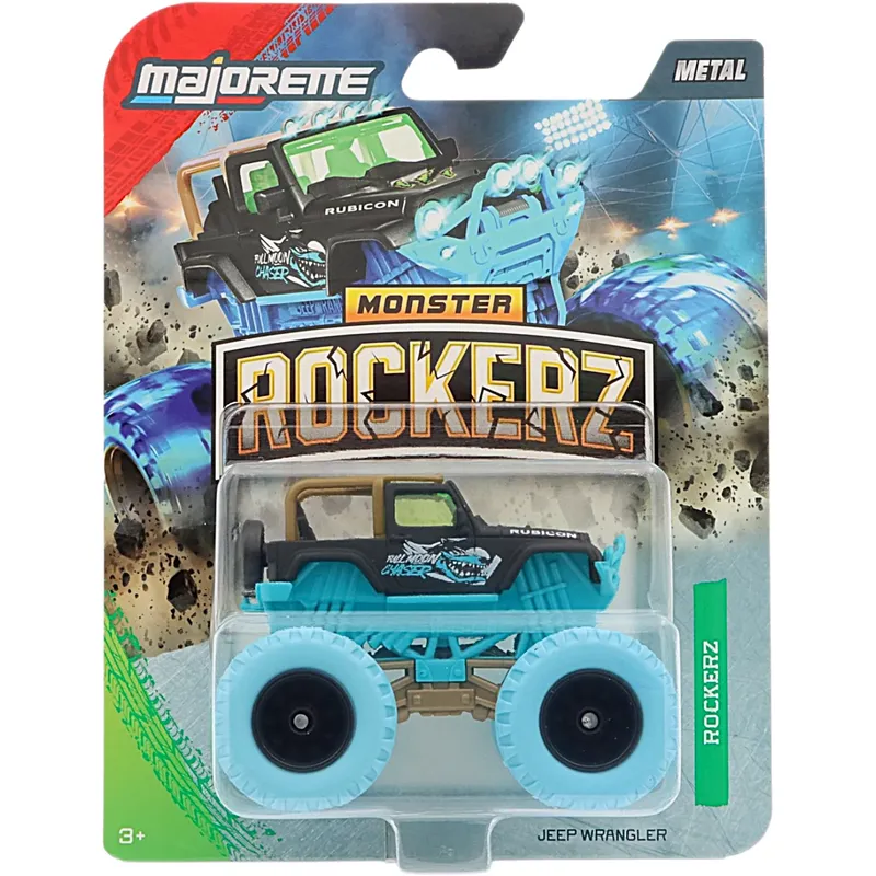 Jeep Wrangler - Monster Rockerz - Majorette - 7,5 cm