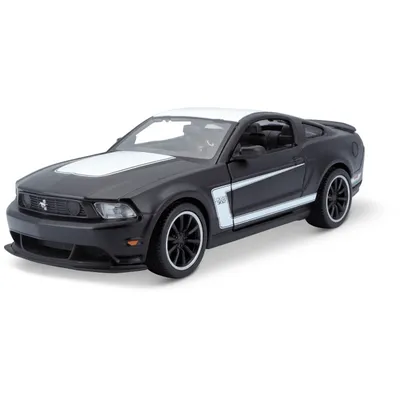 Ford Mustang Boss 302 - Svart / Vit - Maisto - 1:24