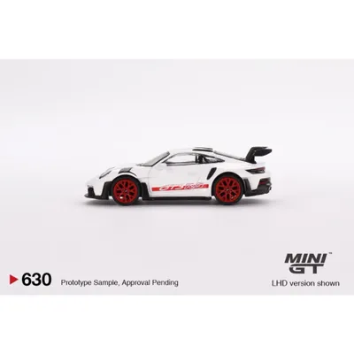 Porsche 911 (992) GT3 RS - Vit - 630 - Mini GT - 1:64