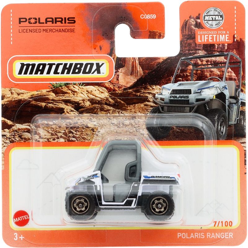 Polaris Ranger - Vit och Svart - Matchbox