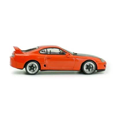 Toyota Supra MKIV 2JZ (A80) - 2001 - Orange / Svart - Solido - 1:43