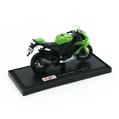 Kawasaki Ninja ZX-10R - Grön / Svart - Maisto - 1:18 - 11 cm