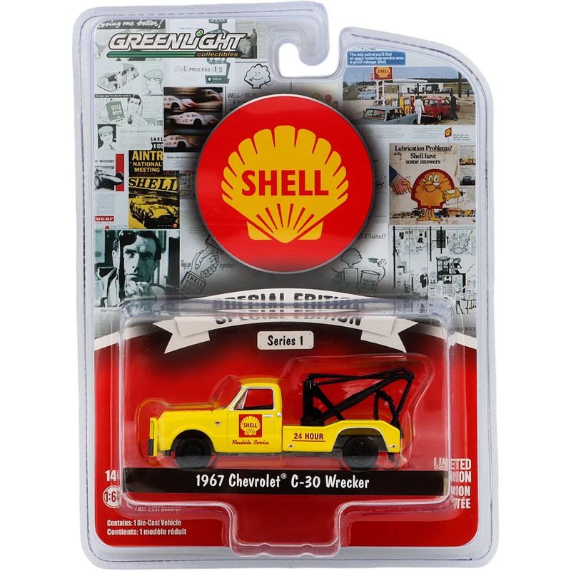 1967 Chevrolet C-30 Wrecker - Shell - GreenLight - 1:64