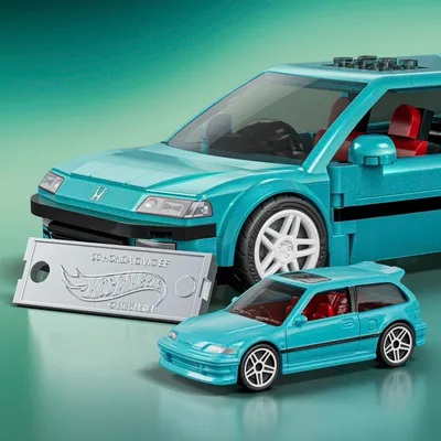 Custom '90 Honda Civic EF - Brick Shop - Klossbyggsats - Hot Wheels Speed Series