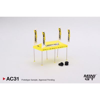 Paddock Service Tent Set - LB Racing - AC31 - Mini GT - 1:64