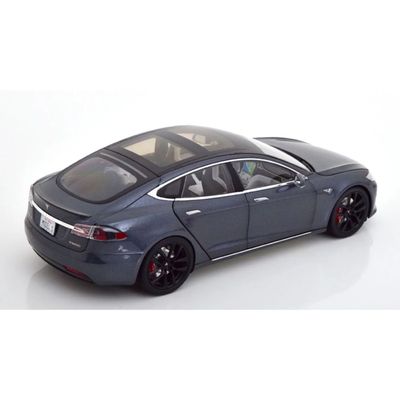 Tesla Model S P100D - 2016 - Gråmetallic - 1:18