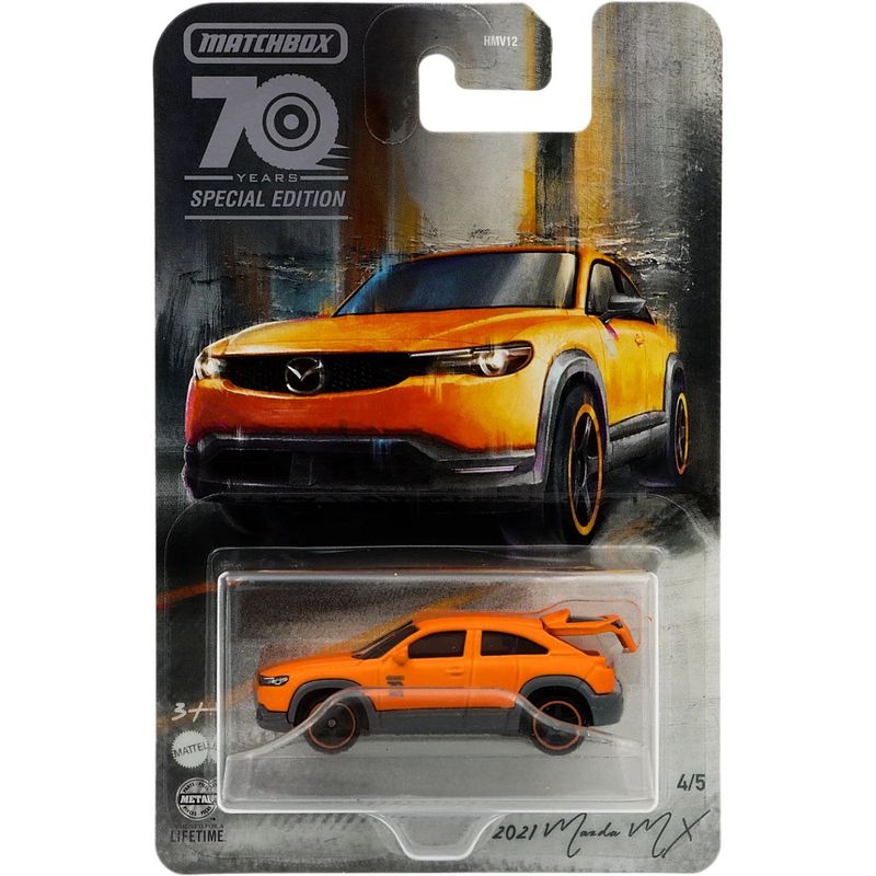 2021 Mazda MX - 70 Years - Orange - Matchbox - 1:64