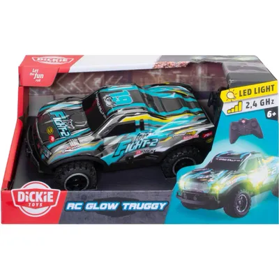 RC Glow Truggy - Fjernstyret Bil - Dickie Toys - 17 cm