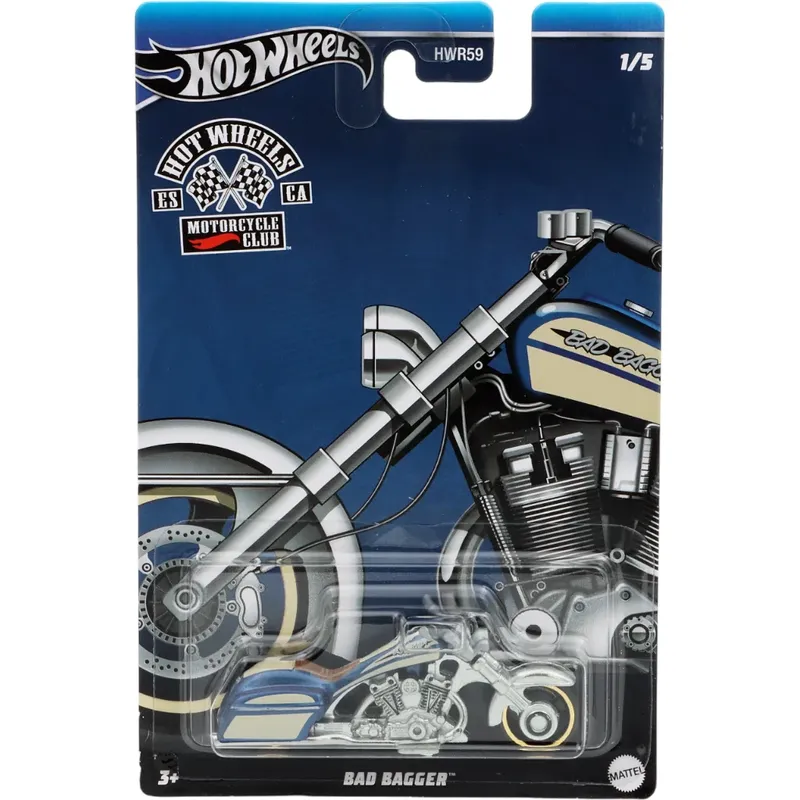 Bad Bagger - Blå - Motorcycle Club - 1/5 - Hot Wheels