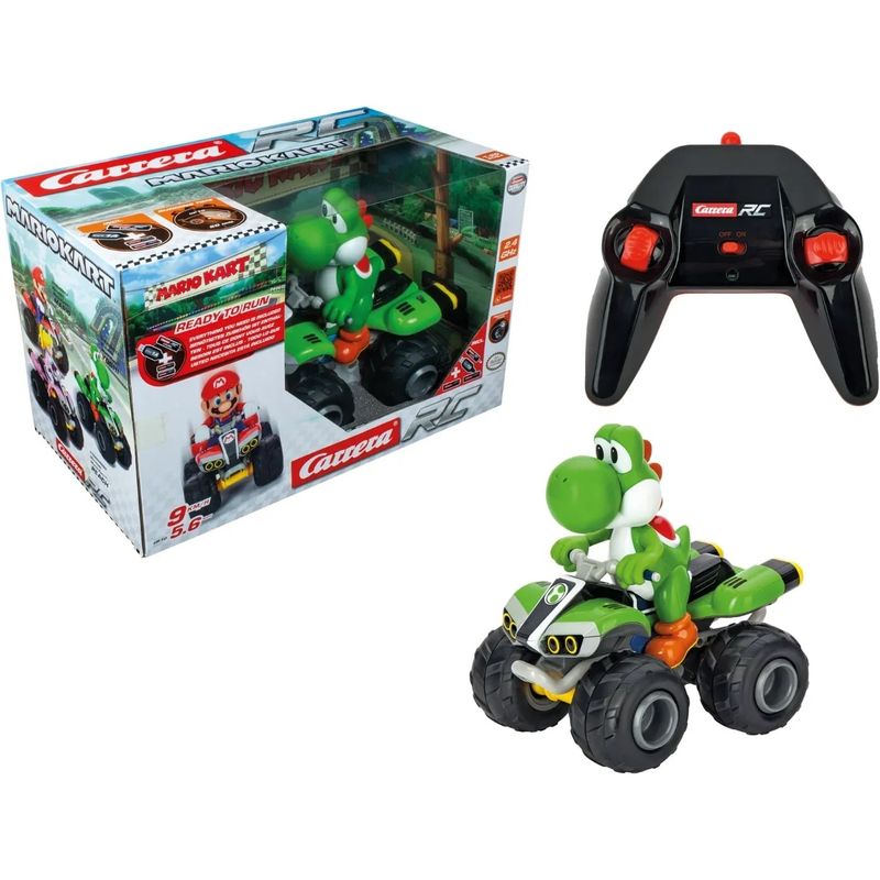 Yoshi - Mario Kart - Radiostyrd fyrhjuling - Carrera - 19 cm